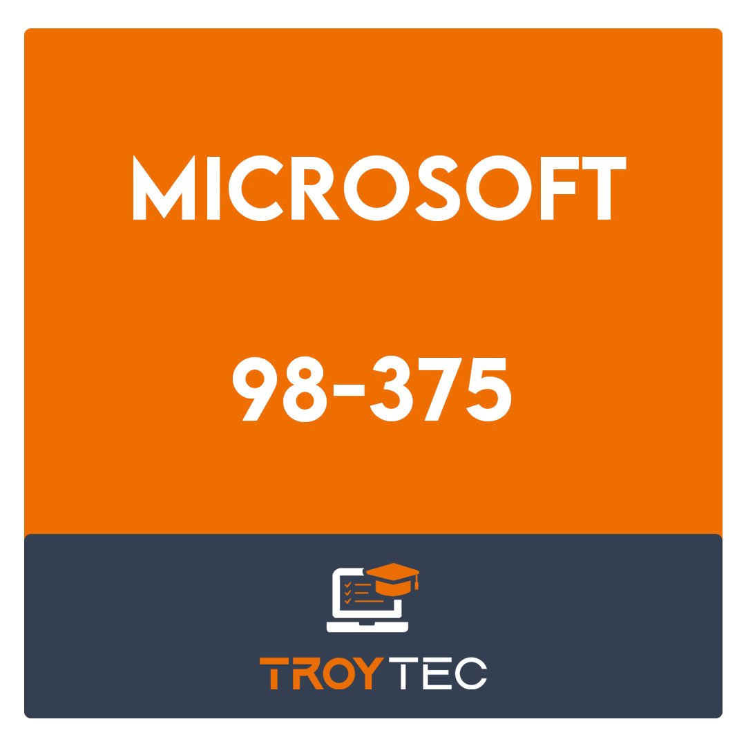 98-375-HTML5 Application Development Fundamentals Exam