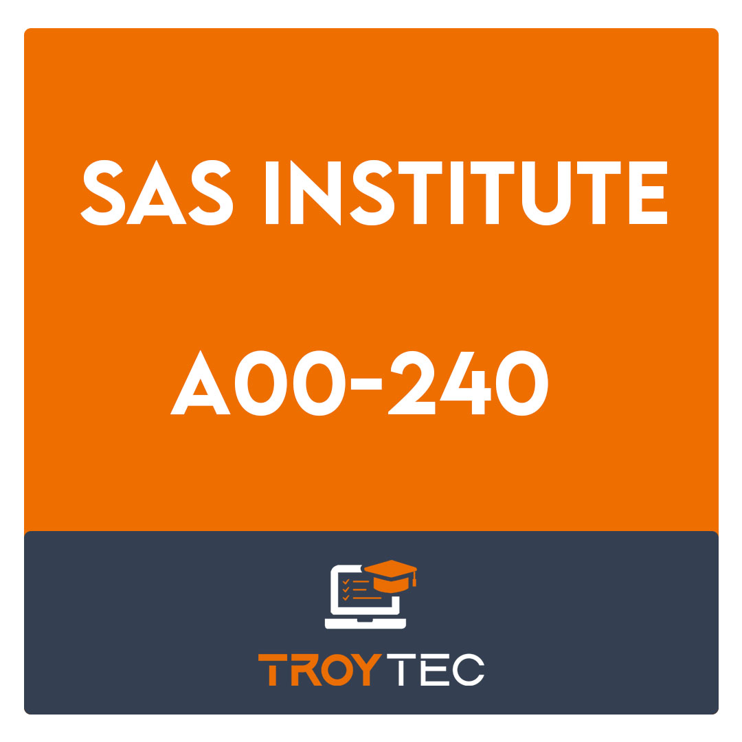 Sas institute a00 240 sas statistical business analysis sas9 
